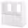 KALLAX Стеллаж с дверцами - глянцевый/белый 77x77 см