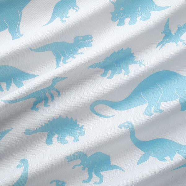Гардины с прихватом, 2 шт., динозавр белый, синий 120x300 см IKEA JÄTTELIK ЙЭТТЕЛИК 604.641.67 - фото 5
