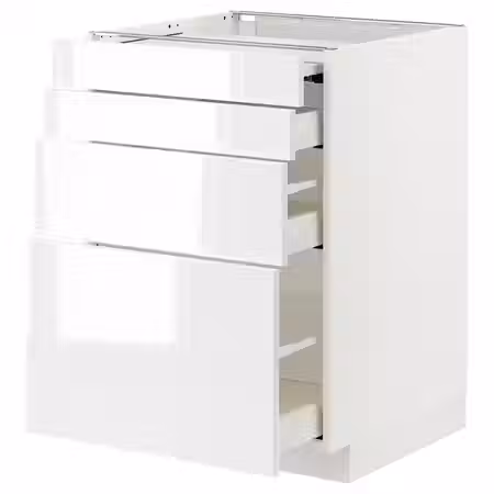 METOD / MAXIMERA Напольный шкаф с выдвиж панелью/3ящ