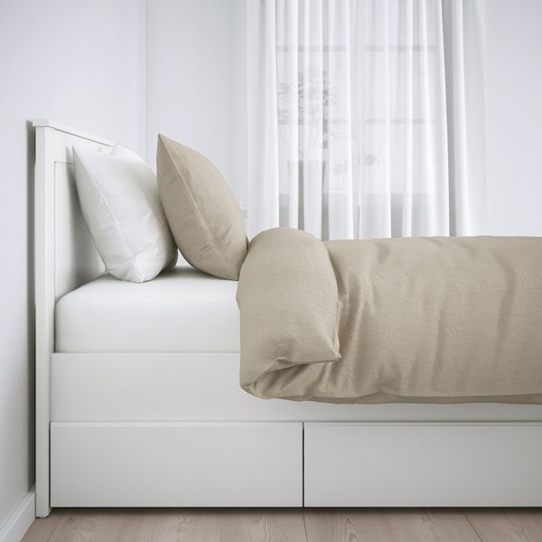 Каркас кровати с 2 ящиками, белый/Леирсунд 90x200 см IKEA SONGESAND СОНГЕСАНД 492.410.03 - фото 2
