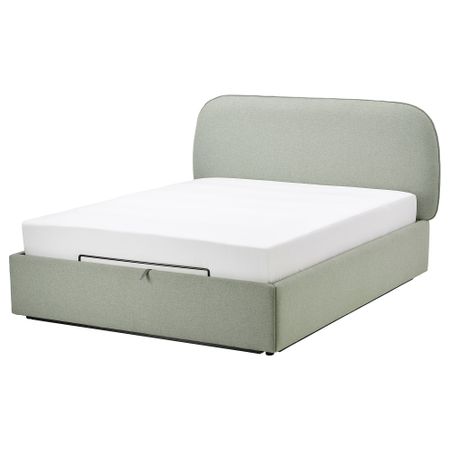 Тахта с обивкой, 140x200 см, Gunnared светло-зеленый IKEA VADHEIM 004.656.31