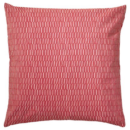 Подушка СТОКГОЛЬМ 2017, в полоску красный оранжевый, белый (50x50 см)