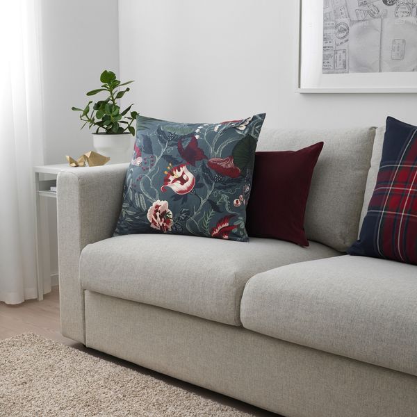 Ткань, темно-синий с цветочным орнаментом, 150 см IKEA FILODENDRON ФИЛОДЕНДРОН 504.108.01 - фото 4