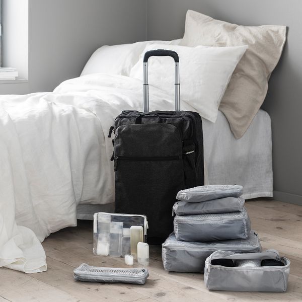 Сумка на колесиках и рюкзак, темно-серый IKEA FÖRENKLA ФОРЕНКЛА 203.667.29 - схема-чертеж с размерами