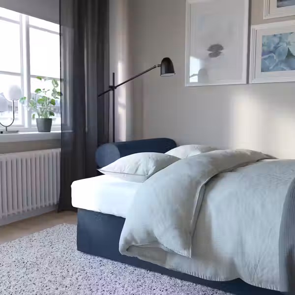 VRETSTORP 3-местный диван-кровать - киланда темно-синий - фото 3