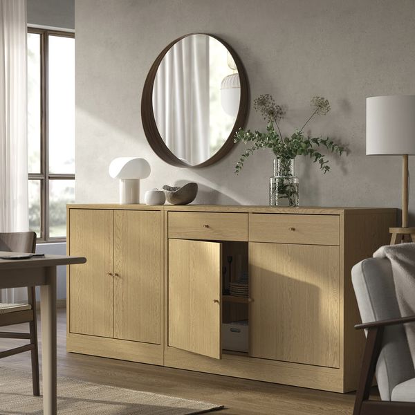 TONSTAD Комбинация д/хранения - дубовый шпон 202x47x90 см - фото 2