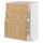 Напольный шкаф с 3 ящиками, белый, Forsbacka дуб, 60x37 см IKEA METOD МЕТОД, MAXIMERA МАКСИМЕРА 495.092.90