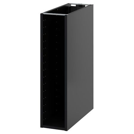 METOD Напольный шкаф - черно-серый 20x60x80 см