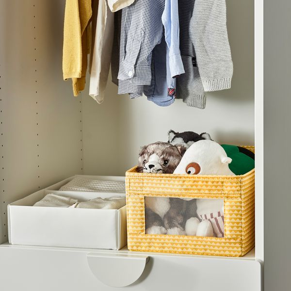 Коробка, 25x44x17 см, желтый IKEA UPPRYMD УППРЮМД 304.622.59 - фото 3