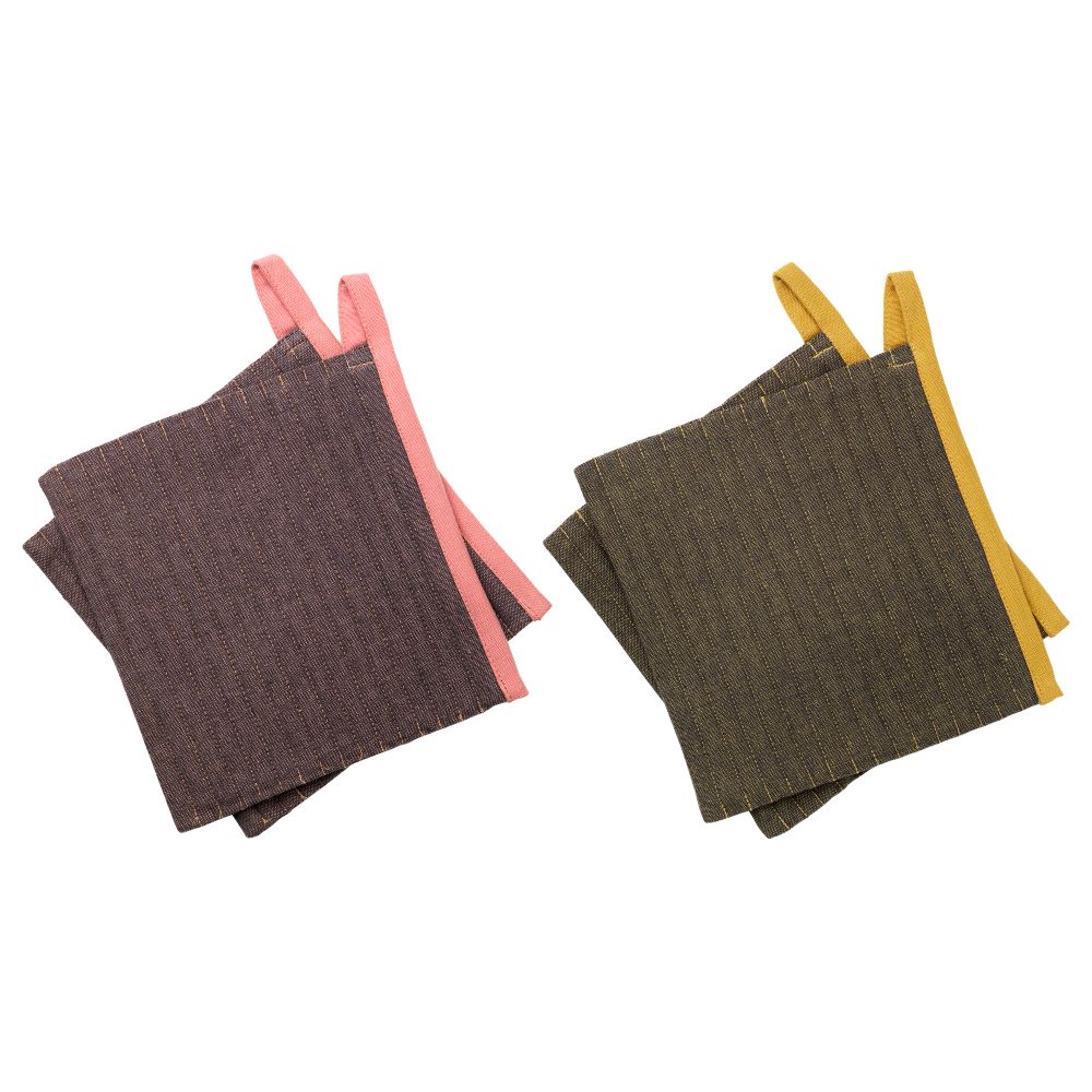 Прихватка СИТТНИНГ, розовый, желтый - схема-чертеж с размерами