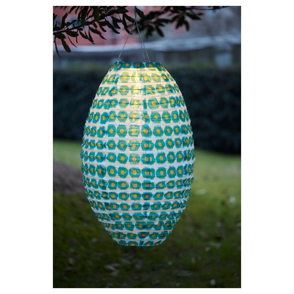 Подвесная светодиодная лампа СОЛВИДЕН, зеленый/белый (45 см) - фото 1