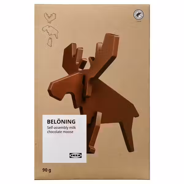 BELÖNING Молочный шоколад фигурный «Лось» - фото 1