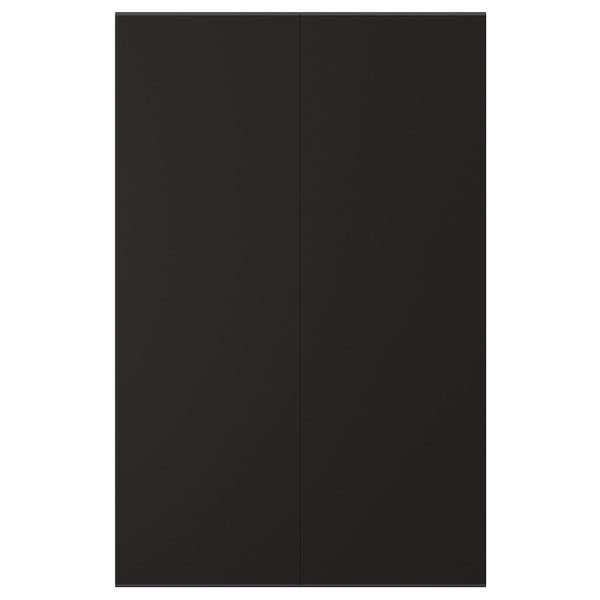Дверца для напольного углового шкафа, 2шт, антрацит 25x80 см IKEA KUNGSBACKA КУНГСБАККА 003.549.11 - фото 1