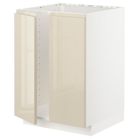 Напольный шкаф для мойки + 2 двери, 60x60 cm IKEA METOD МЕТОД 894.659.01