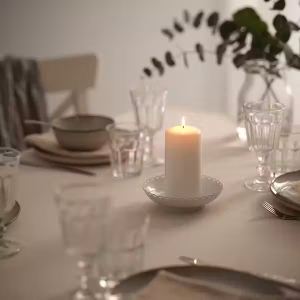 TURTURDUVA ТУРТУРДУВА Подсвечник - белый с оттенком 4 см - фото 3