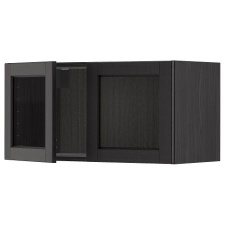 Навесной шкаф,2стеклянные дверцы, 80x40 cm IKEA METOD МЕТОД 794.682.31