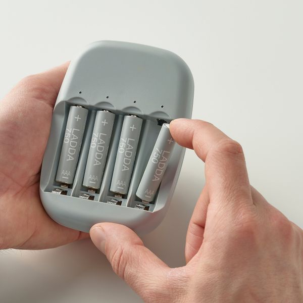 Аккумуляторная батарейка, HR03 AAA 1,2 В 750 мА•ч IKEA LADDA ЛАДДА 305.098.22 - фото 3