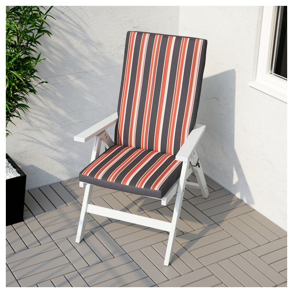 Садовое кресло, регулируемая спинка ЭПЛАРО, складной белый белый - фото 8