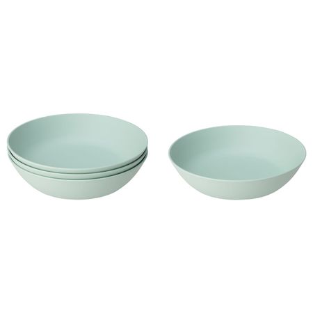 Тарелка глубокая, светло-зеленый 20 см IKEA TALRIKA ТАЛЬРИКА 304.211.22