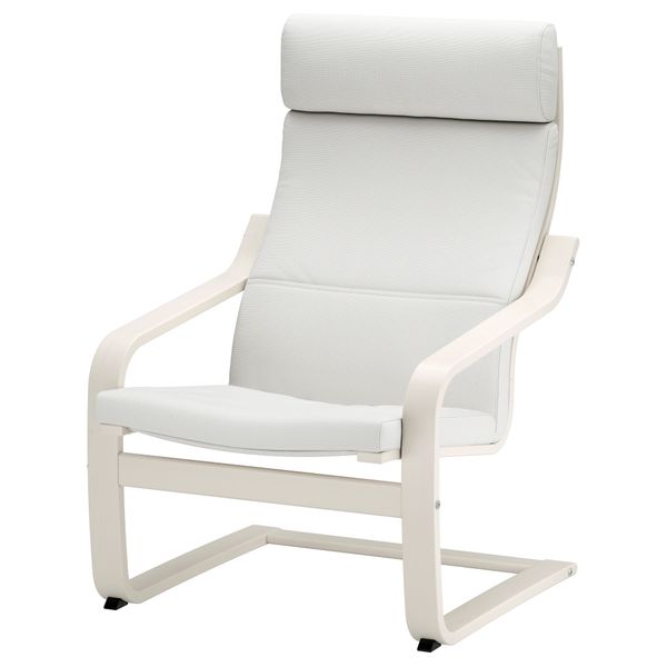 Кресло ПОЭНГ, белый, Финнста белый - фото 1