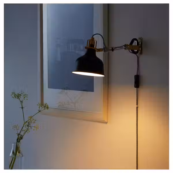 RANARP Настенный софит/лампа с зажимом - чёрный - фото 2