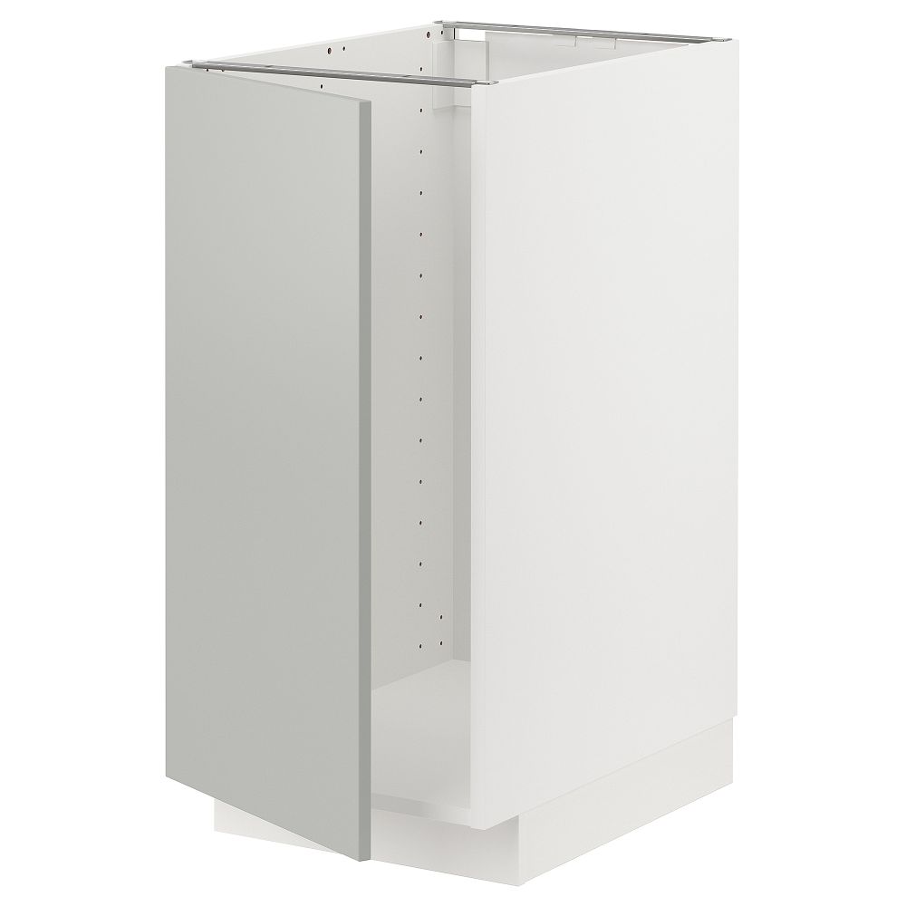 Напольный шкаф под мойку, сорт мусора, белый, Havstorp светло-серый, 40x60 см IKEA METOD МЕТОД 295.380.38 - фото 1