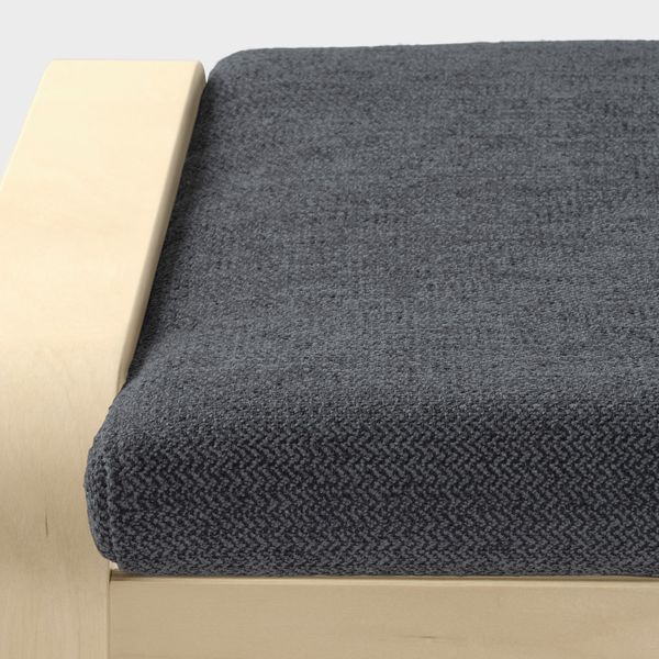 Табурет для ног, березовый шпон/Хили темно-серый IKEA POÄNG ПОЭНГ 793.193.97 - фото 2