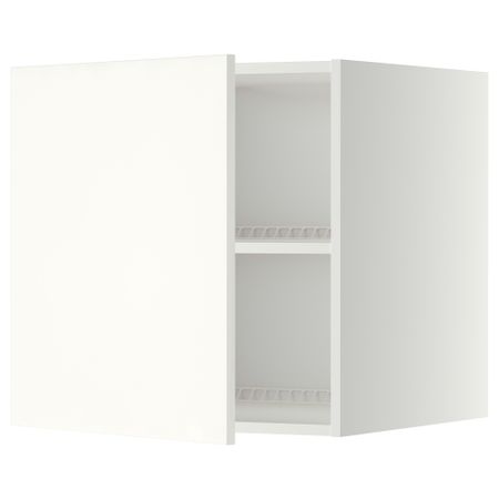 Верхний шкаф на холодильник, морозильник МЕТОД, белый, Хэггеби белый