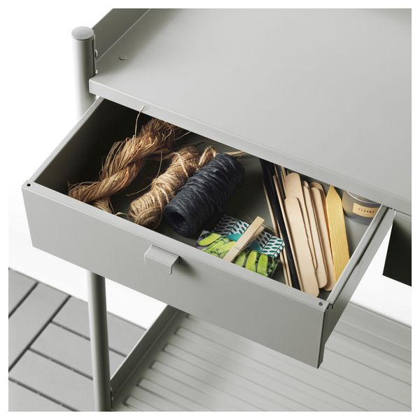 Стол для пересаживания растений ХИНДЭ, серый (78x37 см) - фото 5