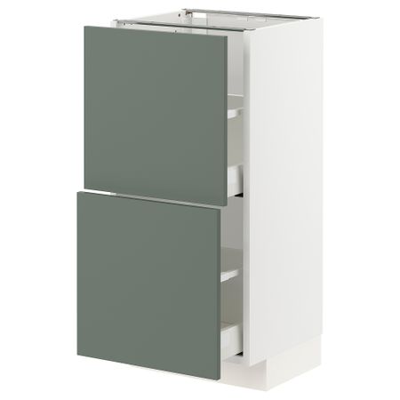 Напольный шкаф с 2 ящиками, 40x37 cm IKEA METOD МЕТОД, MAXIMERA МАКСИМЕРА 193.166.84