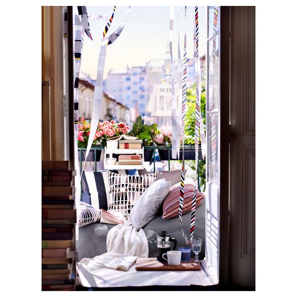 Пуф-мешок для дома/сада БУССЭН, серый - схема-чертеж с размерами