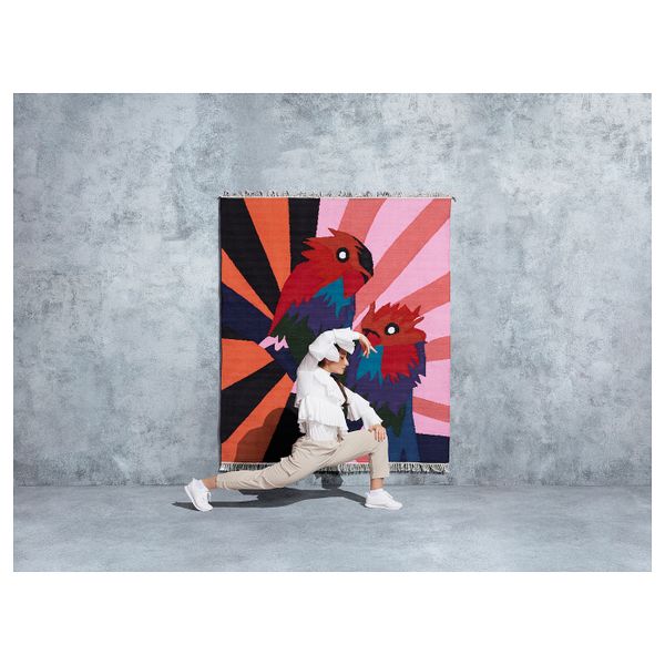 Ковер безворсовый, разноцветный, 175x200 см IKEA ИКЕА АРТ-ИВЕНТ 2019 704.353.63 - фото 5