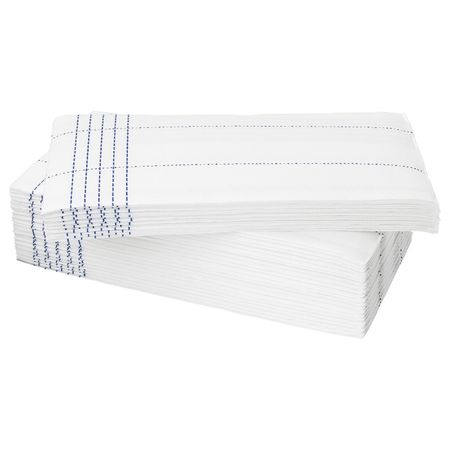 Салфетка бумажная, белый, синий 38x38 см IKEA VERKLIGHET ВЕРКЛИГХЕТ 604.327.08