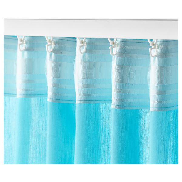 Гардины, 1 пара ВИВАН, бирюзовый (145x300 см) - фото 3