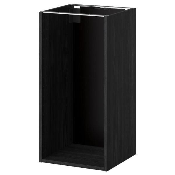 Каркас напольного шкафа, под дерево черный 40x37x80 см IKEA МЕТОД 903.679.71 - схема-чертеж с размерами