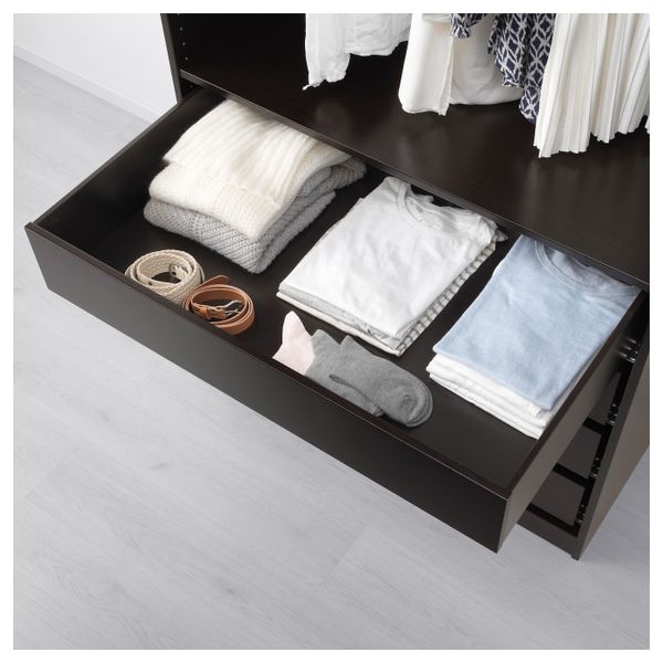 Ящик, черно-коричневый 100x58 см IKEA KOMPLEMENT КОМПЛИМЕНТ 403.666.29 - фото 2