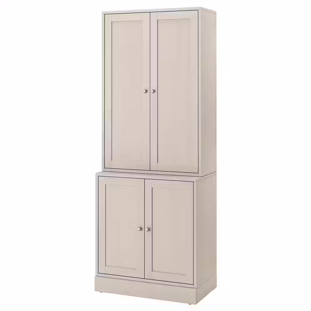 HAVSTA Комбинация для хранения с дверцами - серо-бежевый 81x47x212 см - фото 1