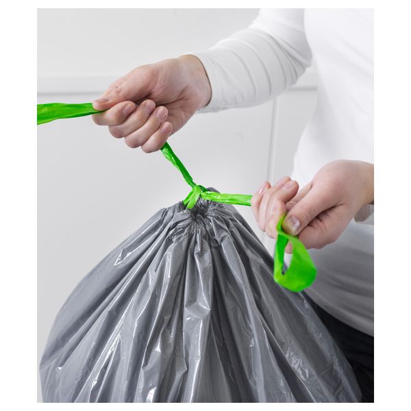 Мешок для мусора ФОРСЛУТАС, серый (21 л) - фото 3