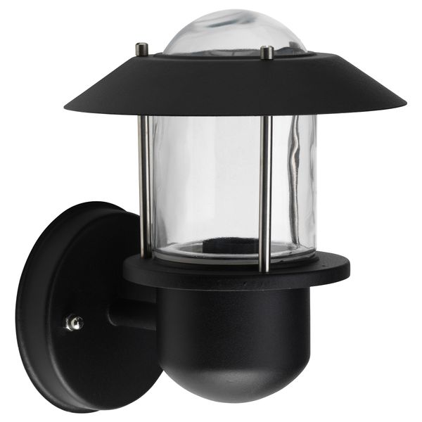 Бра УПЛИД, для сада черный (20 см) - схема-чертеж с размерами