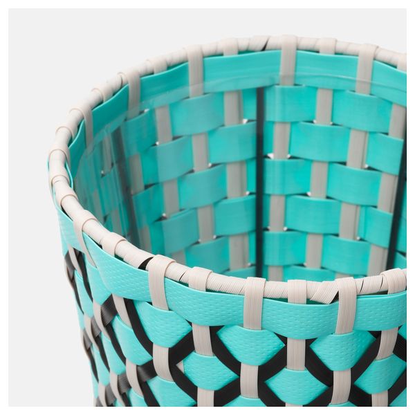 Кашпо СОММАР 2018, д/дома/улицы, бирюзовый - схема-чертеж с размерами