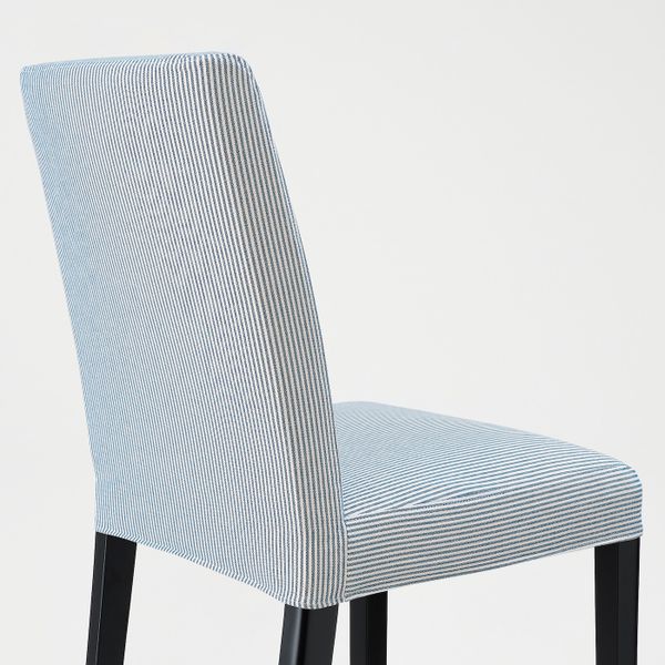 Стул, черный/Роммеле темно-синий/белый IKEA BERGMUND БЕРГМУНД 193.899.82 - фото 4
