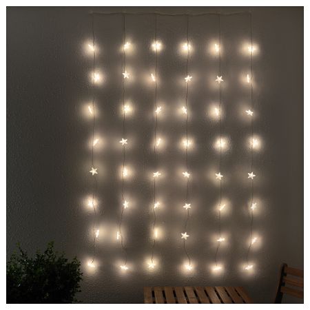 Гирлянда-драпировка, 48 светодиодов СТРОЛА, для сада звезда