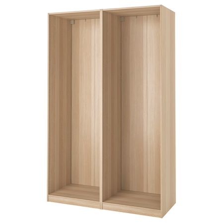 PAX 2 каркаса гардеробов - под беленый дуб 150x58x236 см