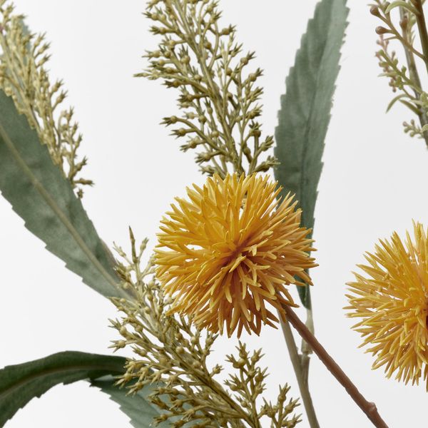 Искусственный букет, для дома, улицы желтый 60 см IKEA SMYCKA СМИККА 904.965.10 - схема-чертеж с размерами