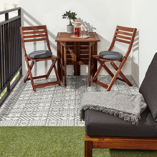 Настил, для/улицы, для дома, улицы/серый-белый 0.81 м² IKEA MÄLLSTEN МЭЛЛЬСТЕН 093.204.03 - фото 5