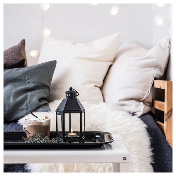 Фонарь для греющей свечи,д/дома/улицы, 21 см, насыщенный зеленый IKEA KRINGSYNT 505.335.62 - фото 3