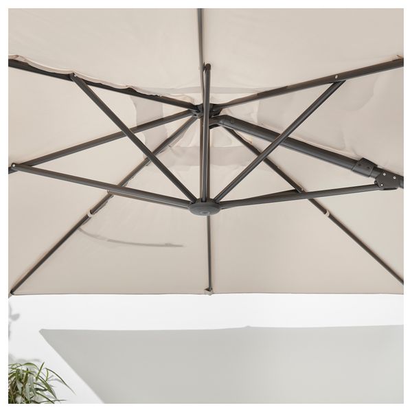 Зонт от солнца, подвесной СЕГЛАРО, наклонный бежевый, бежевый (330x240 см) - фото 7