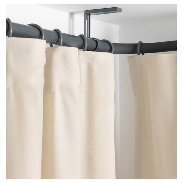 Угловое соединение гардинного карниза ХУГАД, серебристый - фото 4