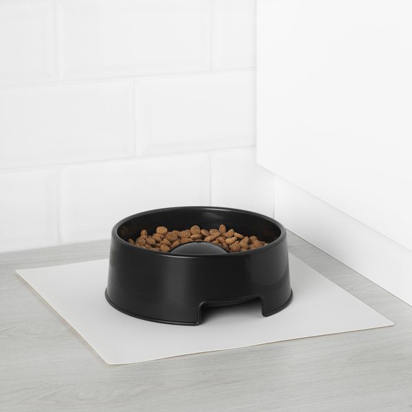 Миска для медленного поедания корма, черный 1.2 л IKEA LURVIG ЛУРВИГ 604.442.40 - фото 2