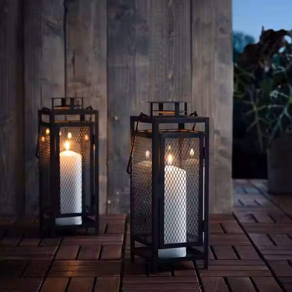 BERGGRAN БЕРГГРАН Фонарь для формовой свечи - д/дома/улицы антрацит 34 см - фото 3